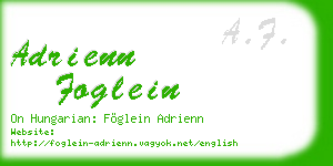 adrienn foglein business card